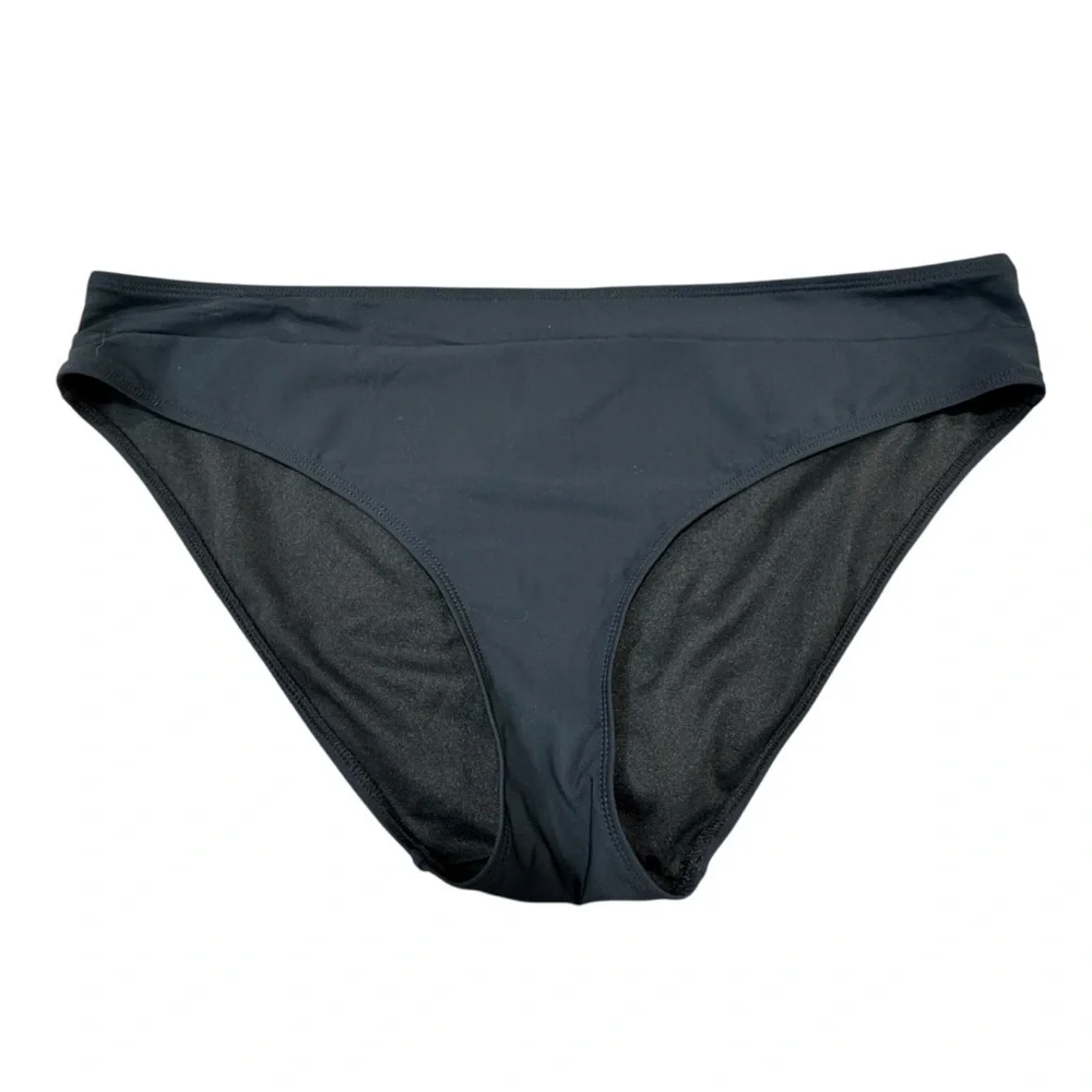 Accessorize London Women’s Bikini Bottom Black Swimwear Size 12
